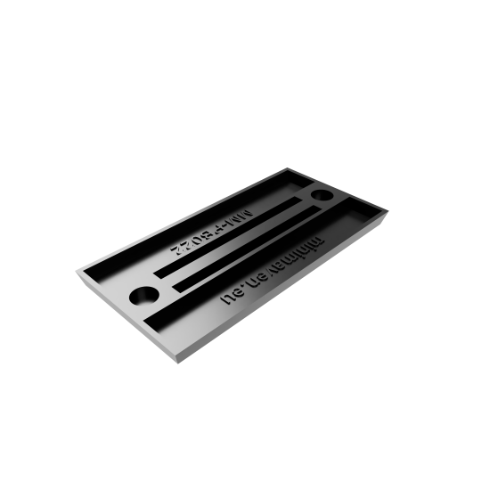 Podstawki prostokątne 60x30 mm z gniazdem na magnes – 10 sztuk